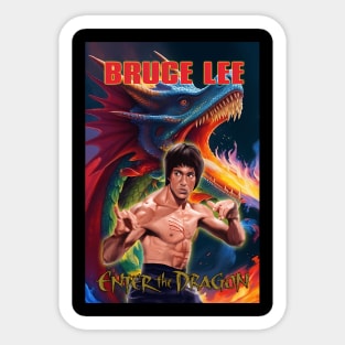 Vintage Movie Bruce Jeet Kune Do Be Water Lee Sticker